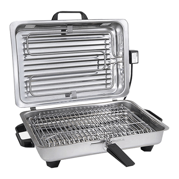 Ηλεκτρική ψηστιέρα Inox 18/D ROLLER (με καπάκι) 1.200W