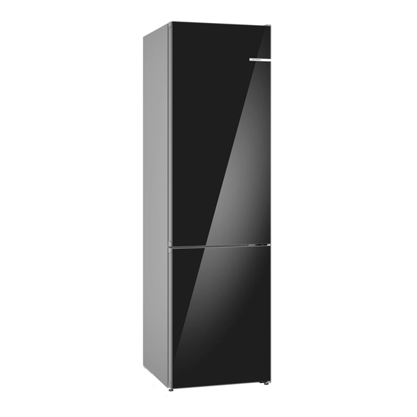 Ψυγειοκαταψύκτης Full No Frost BOSCH KGN39LBCF Μαύρες γυάλινες πόρτες 203x60x66.5cm