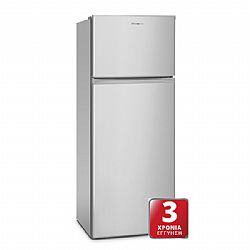 Ψυγείο στατικής ψύξης Silver INVENTOR DP1446S 143x55x55cm (204lt)