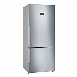 Ψυγειοκαταψύκτης XXL Full No Frost Inox Antifinger BOSCH KGN76XIEP 186x75x80cm 