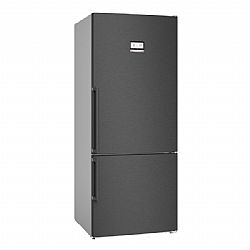 Ψυγειοκαταψύκτης XXL Full No Frost black Inox BOSCH KGN76AXDR 186x75x80cm