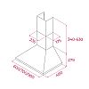 Απορροφητήρας καμινάδα TEKA DBP60PRO Inox 60cm