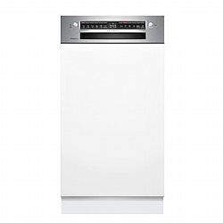 Eντοιχιζόμενο πλυντήριο πιάτων BOSCH SPI4EMS17E Brushed steel 45cm