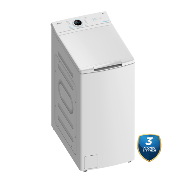 Πλυντήριο ρούχων άνω φόρτωσης MIDEA MF100T70B/W-GR 7kg 1200rpm