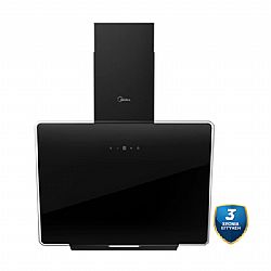 Απορροφητήρας καμινάδα MIDEA με μαύρη κρυστάλλινη επιφάνεια MCVN606 60cm