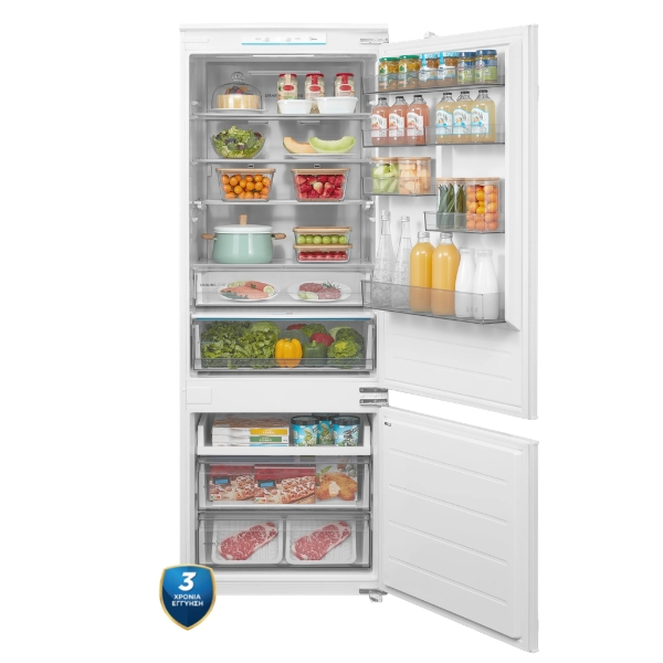 Εντοιχιζόμενος ψυγειοκαταψύκτης Midea MDRE554FGD01