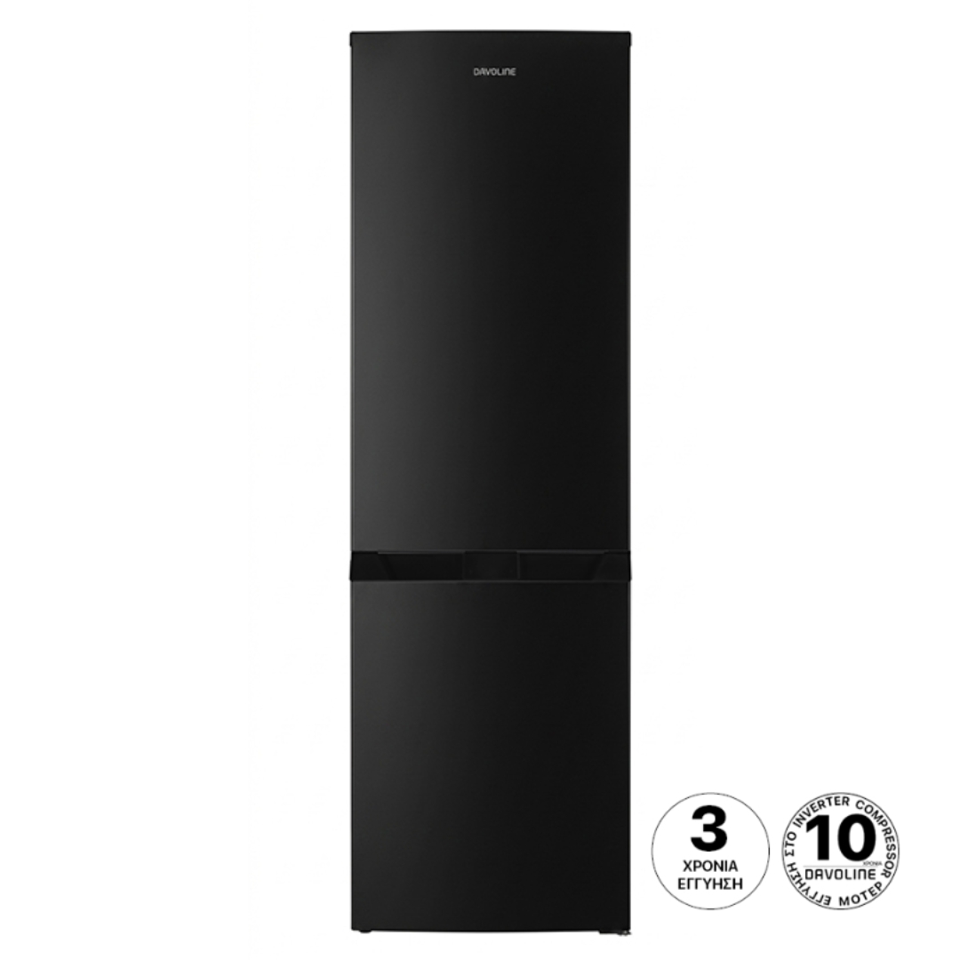 Ψυγειοκαταψύκτης Davoline CFX 253 NF BL Μαύρο 180x54x60cm