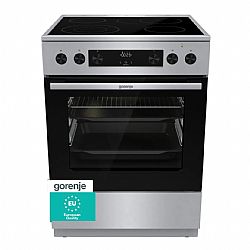 Ελεύθερη κουζίνα κεραμική Inox Gorenje GECS6C70XPA